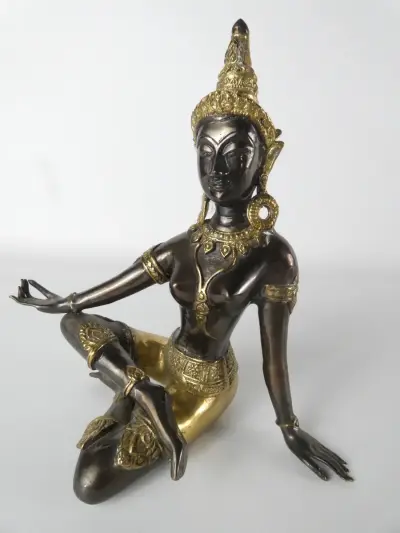 Thaise bronzen danseres - Thailand – kavel bij De Kringwinkel, Heverlee