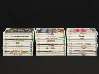 Lot van 30 Wii-games – kavel bij De Kringwinkel, Antwerpen