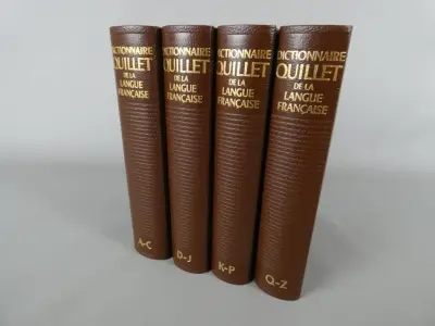 Set van 4 Franse woordenboeken Dictionnaire Quillet – kavel bij De Kringwinkel, Diest