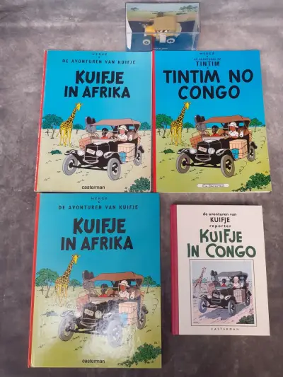 Strips: Kuifje in Afrika verzamelaars pakket – kavel bij De Kringwinkel, Gent