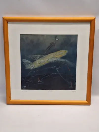 Christian Straetling - Originele kleurengrafiek "Flight" door Oost - gelimiteerde oplage (22/150) – kavel bij De Kringwinkel, Gent