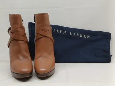 Ralph Lauren enkellaarsjes – kavel bij De Kringwinkel, Zottegem