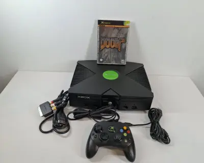 Complete Retro Gaming Set: Originele Xbox Classic +1 game – kavel bij De Kringwinkel, Geraardsbergen
