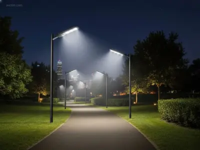 (2x) Solar 5000K 1500lm LED Straatverlichting – kavel bij Auctim, Puurs