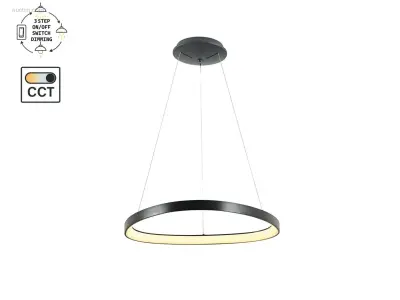 Auren Design Hanglamp Zwart 62cm 50W LED CCT 3 – kavel bij Auctim, Puurs
