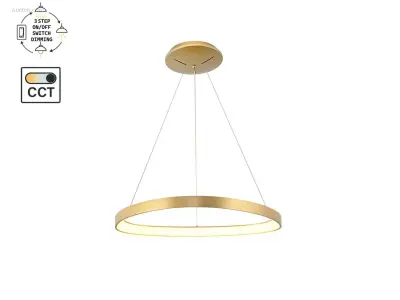 Auren Design Hanglamp Goud 62cm 50W LED CCT 3 – kavel bij Auctim, Puurs