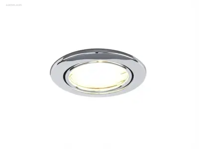 (100x) GU10 inbouw armatuur chroom plafondlamp – kavel bij Auctim, Puurs