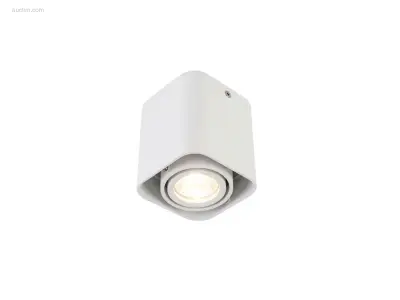 (10x) GU10 Design Opbouwspot Armatuur 10cm wit – kavel bij Auctim, Puurs
