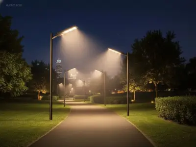 (2x) Solar 3000K 1500lm LED Straatverlichting – kavel bij Auctim, Puurs