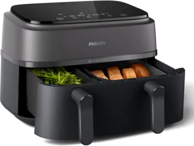 Philips 3000 series - Dual Basket Airfryer - NA350/00 - 9L – kavel bij XL Auctions