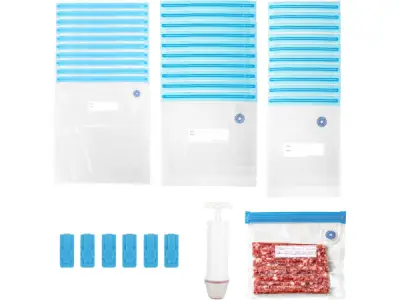 30x vacuümzakkenset - 10 sluitclips – kavel bij XL Auctions