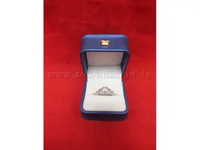1 Damenring, Modell MYBELLA 1 CT Moissanite, 925 Sterling Silber – kavel bij Zoll-Auktion, Paderborn