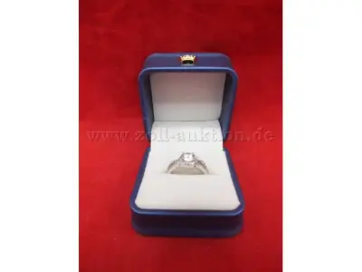 1 Damenring, Modell MYBELLA 1 CT Moissanite, 925 Sterling Silber – kavel bij Zoll-Auktion, Paderborn