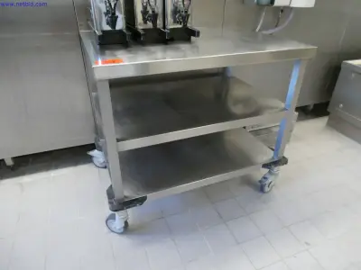 5 Stainless Steel Rolling Tables – kavel bij NetBid, Tettnang