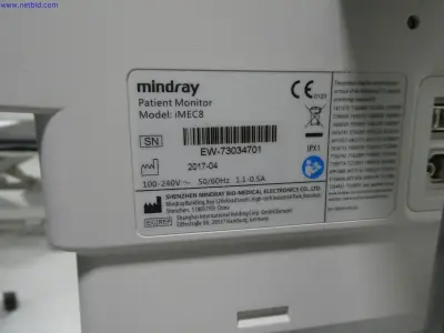 Patient Monitoring, Monitor Compact Mindray Medical Germany GmbH iMEC 8 – kavel bij NetBid, Tettnang