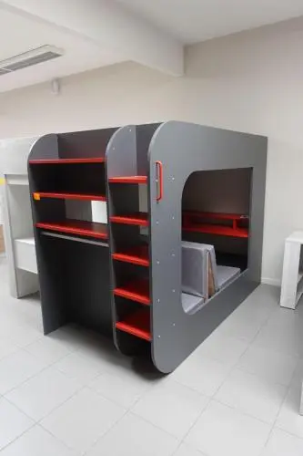 Hoogslaper Graham met bureau & opvouwbare bedbodem – kavel bij Openbare Verkopen, Waregem