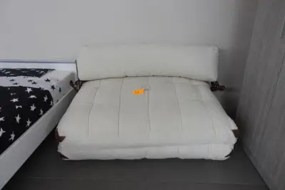 2-zit slaapbank Fold teddy Sofa bed – kavel bij Openbare Verkopen, Waregem