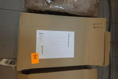 Kast met 4 vakken – kavel bij Openbare Verkopen, Waregem