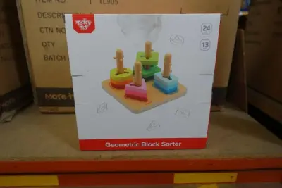 12x Geometric block sorter Tooky toy – kavel bij Openbare Verkopen, Waregem