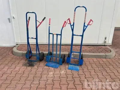 3 Sackkarren / Transportkarren – kavel bij Blinto, Hamm