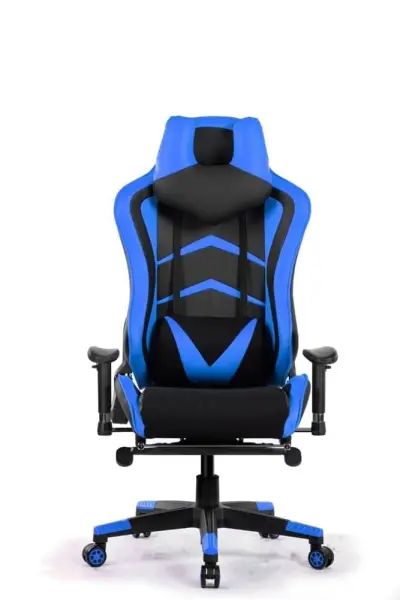 Game-Kantoor Stoel Zwart/blauw – kavel bij Hammertime