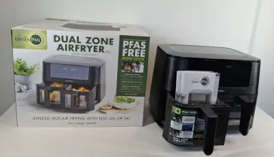 GreenPan Bistro Dual Zone Airfryer 8L – kavel bij De Kringwinkel, Geraardsbergen