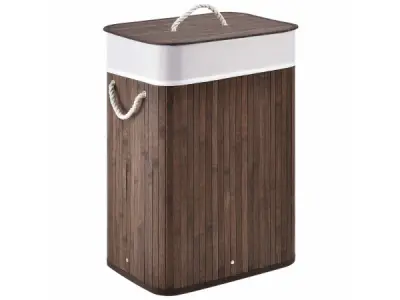 Bamboe Wasmand Curly - 72 L - Bruin - Uitneembare Waszak – kavel bij XL Auctions