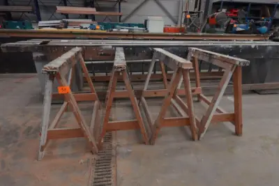 4x Houten schraag – kavel bij Openbare Verkopen, Deerlijk