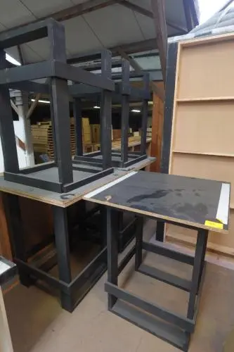 5x Houten tafel – kavel bij Openbare Verkopen, Deerlijk