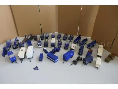 1 Konvolut mit 31 THW-Fahrzeug Modellen, 1:87 – kavel bij Zoll-Auktion, Halle (Saale)