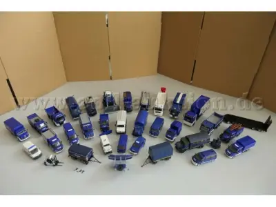 1 Konvolut mit 31 THW-Fahrzeug Modellen, 1:87 – kavel bij Zoll-Auktion, Halle (Saale)