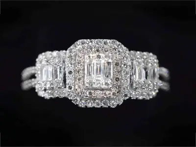 Witgouden trinity ring met diamanten – kavel bij Onlineveilingmeester