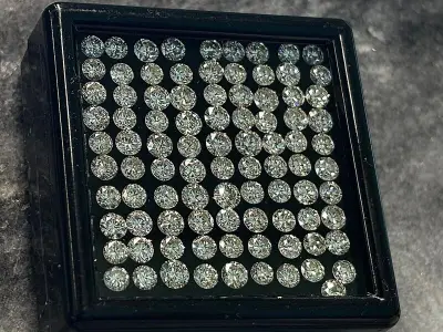 Diamant - 10.12 carat natuurlijke diamant – kavel bij Onlineveilingmeester