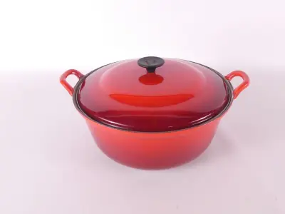 Vintage Le Creuset gietijzeren braadpan nr. 32 – kavel bij De Kringwinkel, Heverlee