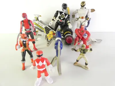 Set Power Rangers Speelgoedkavel (Bandai & Fisher-Price) – kavel bij De Kringwinkel, Heverlee