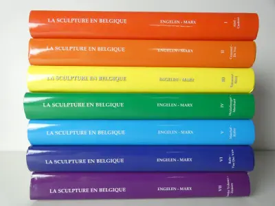 7 boeken: La Sculpture en Belgique – kavel bij De Kringwinkel, Heverlee