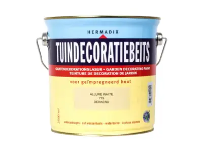 2x Hermadix tuindecoratiebeits 2,5L allure wit – kavel bij XL Auctions