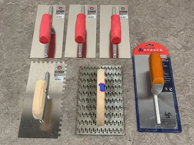 Schwan en Tyzack pleistergereedschap set 6-delig – kavel bij XL Auctions