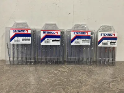Stenroc borensets ø4-10mm diverse 4-delig – kavel bij XL Auctions