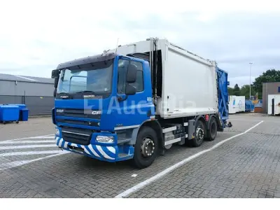 REF:6883 - DAF CF75.310 FAG vuilniswagen (2009-354.749 km)(VIN:XLRAG75PC0E853856) – kavel bij Auctelia, Mol