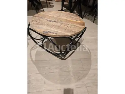 Nieuwe salontafel van massief mangohout – kavel bij Auctelia, Meix-devant-Virton