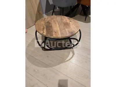 Nieuwe salontafel van massief mangohout – kavel bij Auctelia, Meix-devant-Virton