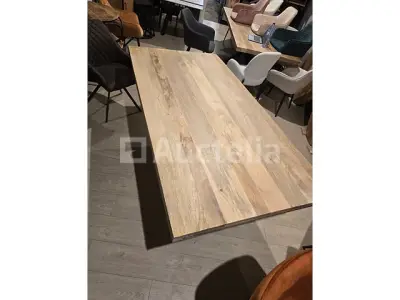 Nieuwe massieve mangohouten tafel 220x100x6cm hoogte 77cm ft x x – kavel bij Auctelia, Meix-devant-Virton