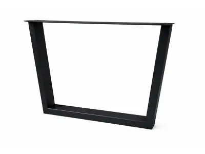 Paar nieuwe zwarte metalen u-benen 80x10x72cm – kavel bij Auctelia, Meix-devant-Virton