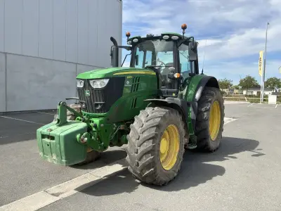 2021 John Deere 6195M vierwielaangedreven landbouwtractor – kavel bij Dome Auctions, Depot Deinze