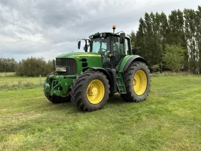 2008 John Deere 7530 Premium Vierwielaangedreven Tractor – kavel bij Dome Auctions, Berlare