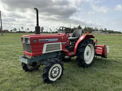 Yanmar YM1820D vierwielaangedreven minitractor met grondfrees – kavel bij Dome Auctions, Middelkerke