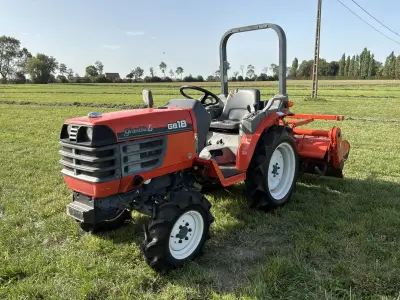 Kubota Granbia L GB18 vierwielaangedreven minitractor met grondfrees – kavel bij Dome Auctions, Middelkerke