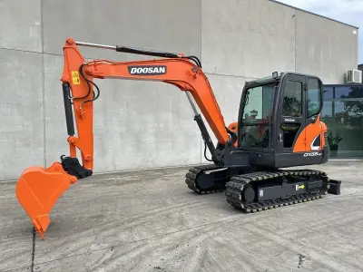 2018 Doosan DX55-9C Midigraafmachine – kavel bij Dome Auctions, Oostkamp