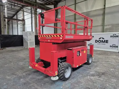2025 Manitou 140 SC Schaarlift hoogwerker (ongebruikt) – kavel bij Dome Auctions, Depot Deinze